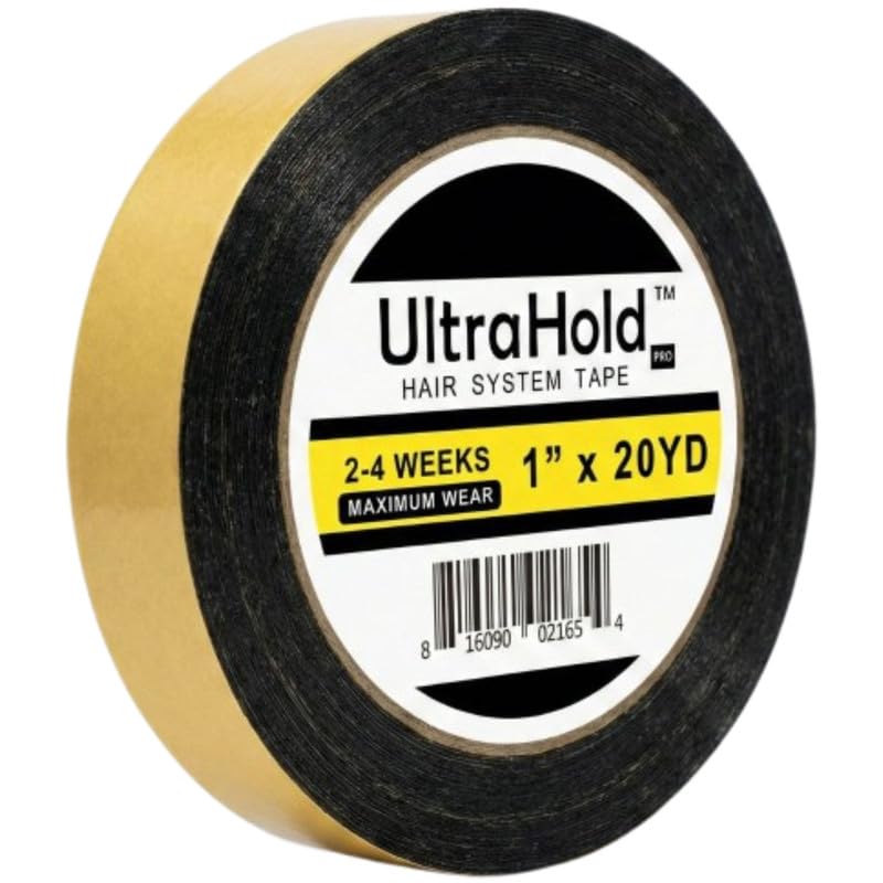 Ultra Hold Black Hair System Tape Cotton | Professional Strong Adhesive | Long-Lasting 7–14 Days | Sweat & Water Resistant | Skin Safe | Natural Dark Finish | 1 Inch x 20 Meter-image-33