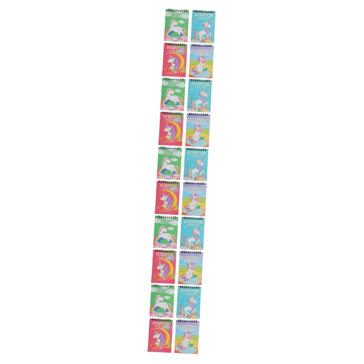 DOITOOL 5 Sätze Teiliges Kratzpapier Für Diy Kratzkarten Mit Bunten Einhorn Motiven Für Kreative Bastelstunden Feinmotorik Und Intelligenzentwicklung 4 Stück * 5