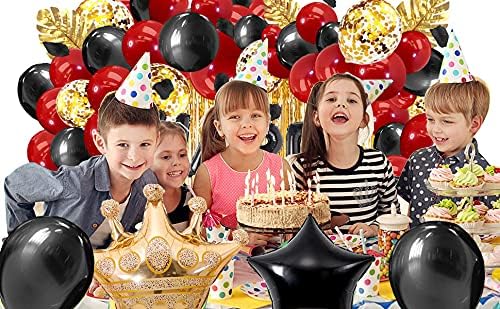 Miniatura 6 de Conjunto de decoraciones doradas para fiestas de cumpleaños con confeti dorado y blanco, globos de látex y cortina dorada, decoraciones para baby