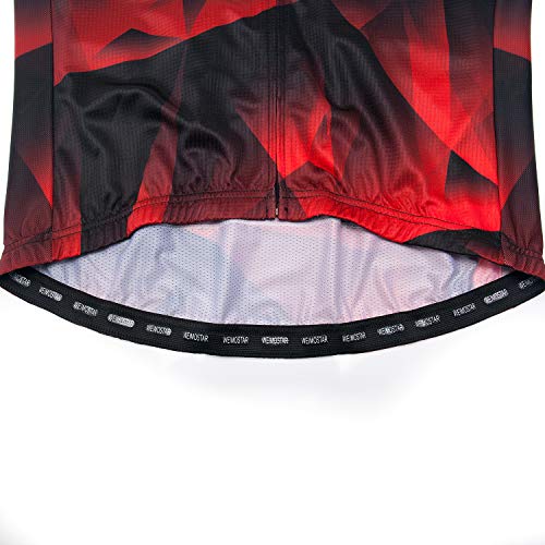 Maillot de cyclisme manches courtes homme fermeture éclair