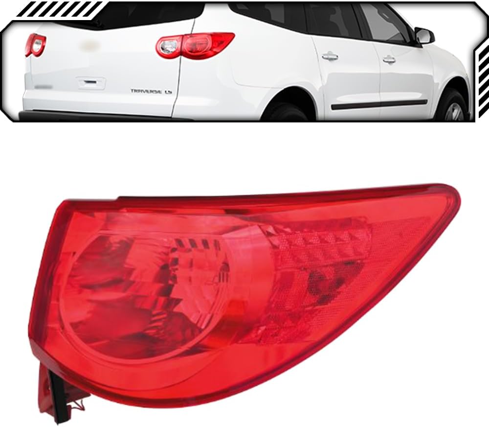 EPIC LIGHTING OE Style Halogen Tail Light Assembly Replacement for CHEVROLET 09-12 TRAVERSE [ GM2800238 15912687 ] Left Driver Side