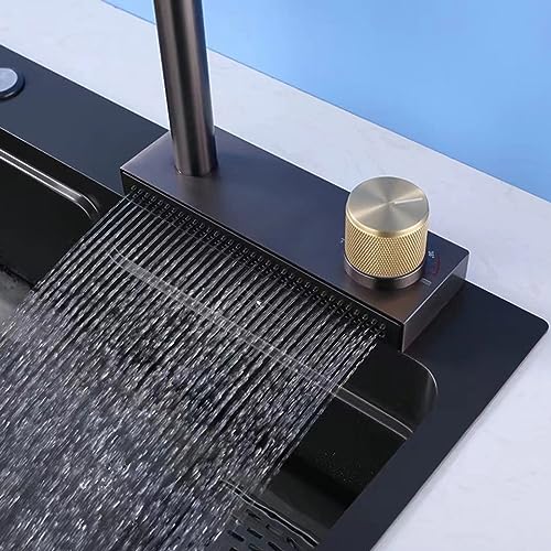 Robinet mitigeur de cuisine idéal pour nettoyer l'évier grâce à la douche cascade - 7