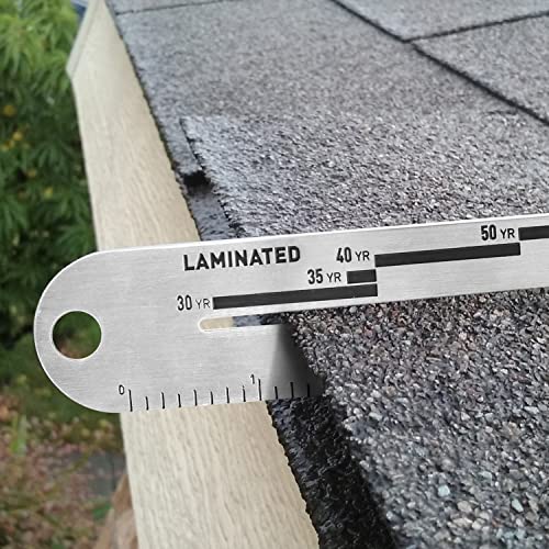 2 Pack 4/09 Shingle Gauge, Measuring Tool For Roof Shingle, Roof Pitch Gauge With Carabiner Roofing Tools And Equipment For Measuring And Analyzeing The Thickness Of Roof Tiles #TOP5