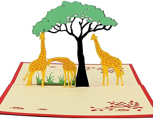 IShareCards Laser Cut Handmade 3D Pop Up Greeting Card for Birthday New Year Every Occasion with Envelope