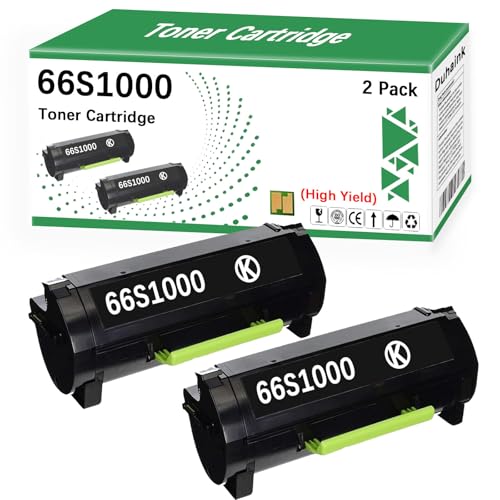 Image of 66S1000 Black Toner Cartridge Replacement for MS531 MS531dw MX532 MX532adwe MS631 MS631dw MS632 MS632dwe MX632 MX632adwe (2 Black,High Yield)