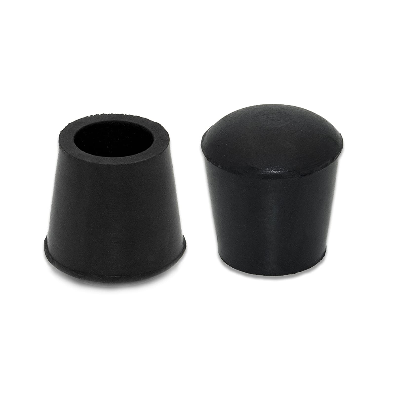 Flyshop 8PCS Non-Slip Rubber Furniture Feet Caps Chair Leg Protectors Table Leg Cups, 9/16", 14 mm, Round, Black