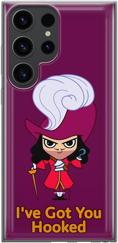 ERT GROUP Mobile Phone case for Samsung S23 Ultra Original and Officially Licensed Disney Pattern James Hook 001 optimally adapted to The Shape of The Mobile Phone, case Made of TPU