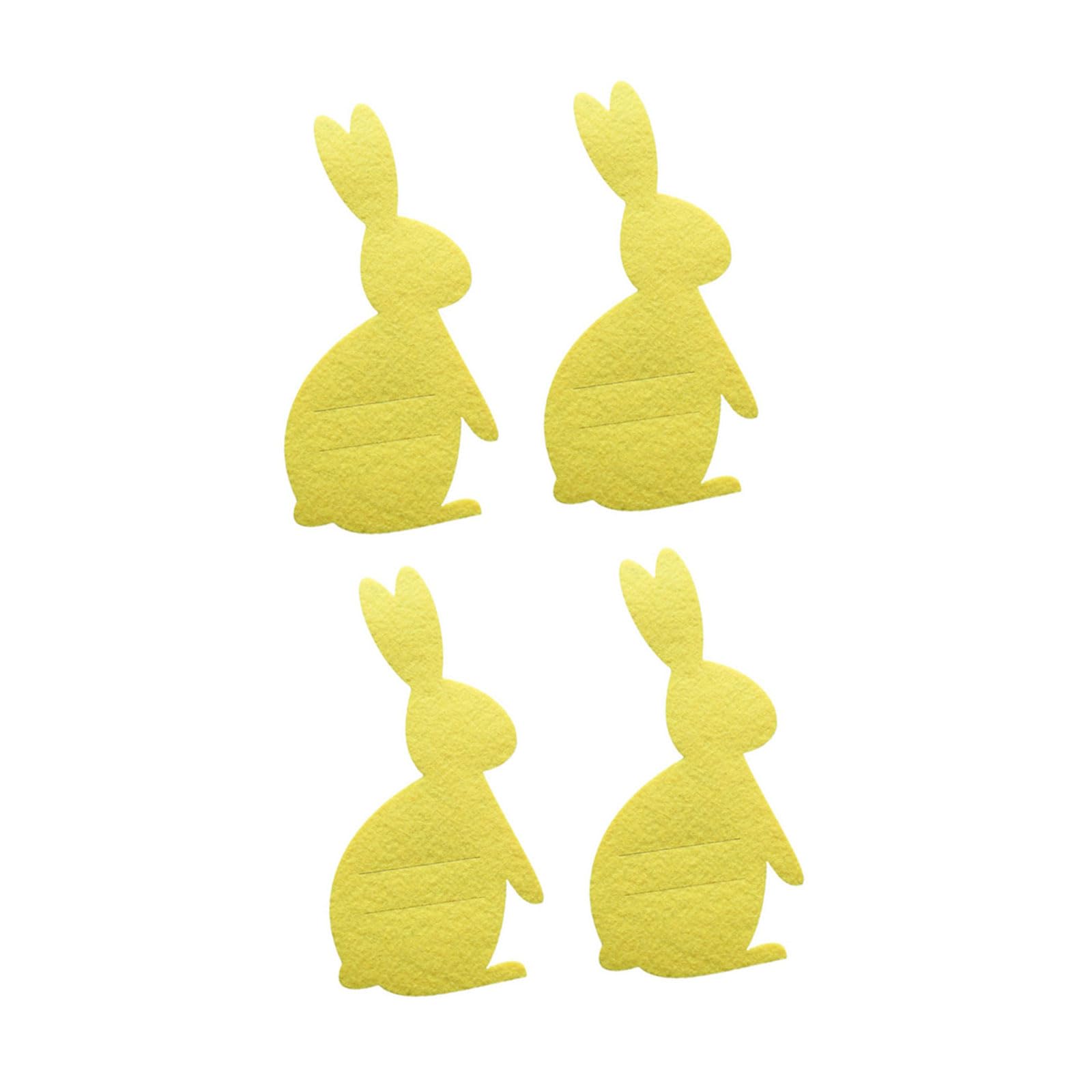 Tsophreniq 4pcs Easters Rabbits Flatware Bags Easters Themed Rabbits Utensil Bags Cutlery Holders for Spring Table Arrangements Festival Utensil Sleeve