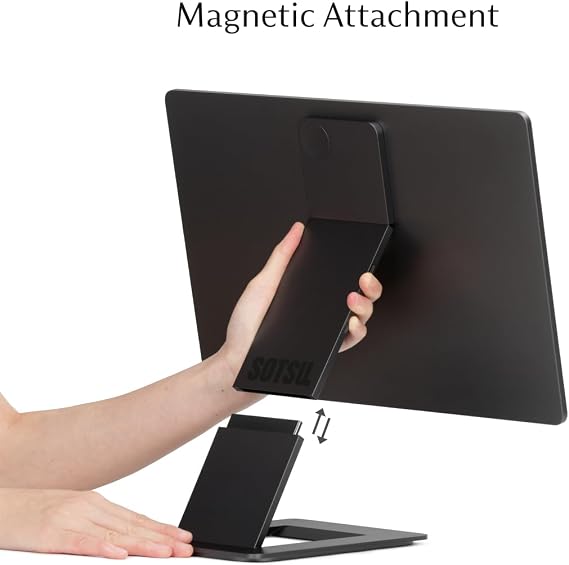 SOTSU FlipAction Elite 16 Portable Monitor | 4K | Ultra Compact | Pivot Swivel | 3840x2400 DCI P3 | 60Hz | 450knit | Full Metal CNC | Perfect Match Mac and Windows Space Black