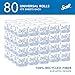 Scott Professional 100% Recycled Fiber Standard Roll Bulk Toilet Paper (13217), 2-Ply, Elevated Design, White, Individually Wrapped (80 Rolls of 473 Sheets, 37,840 Sheet Total)