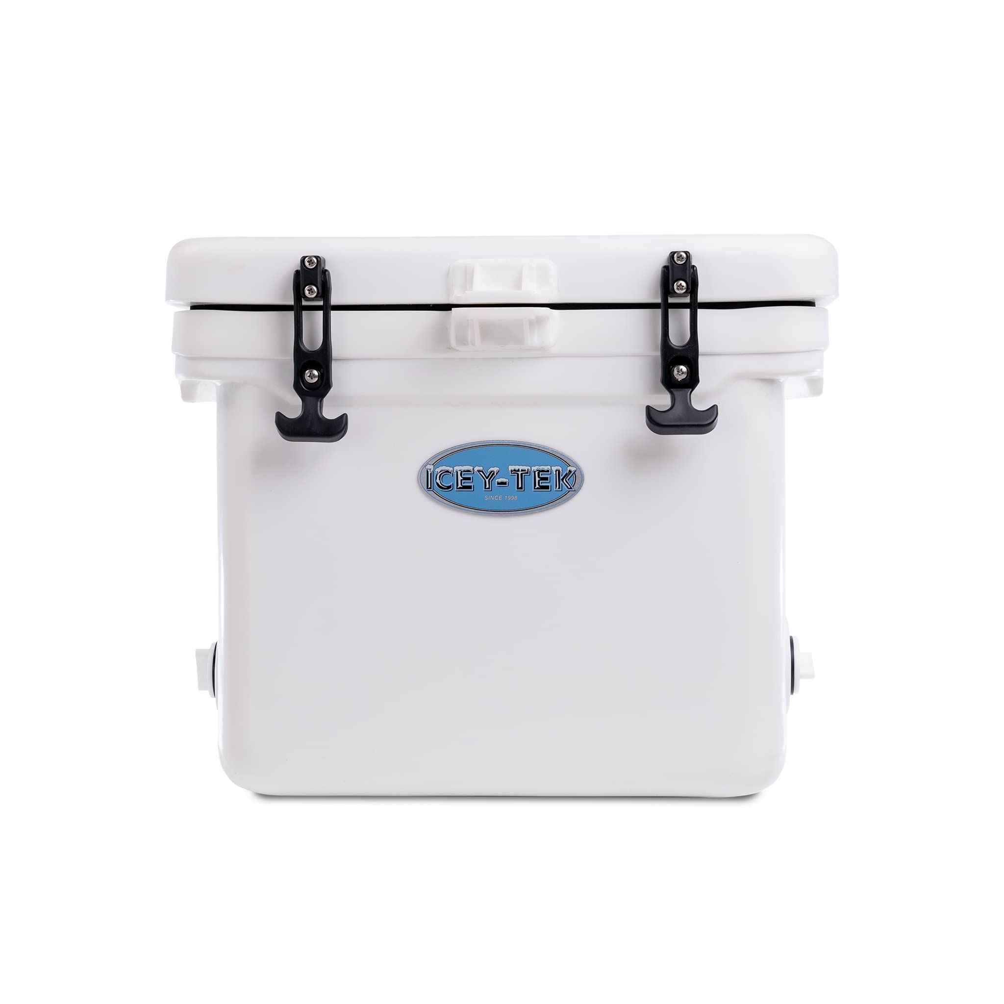 Icey-Tek 25 Litre Premium Cube Cool Box in WHITE. Cold up to 10 days. Built For Life. Camping & Commercial Ice Chest Cooler — image 1