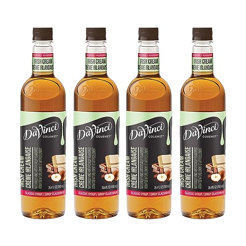 Image of DaVinci Gourmet Classic Irish Cream Syrup, 25.4 Fluid Ounces (Pack of 4)