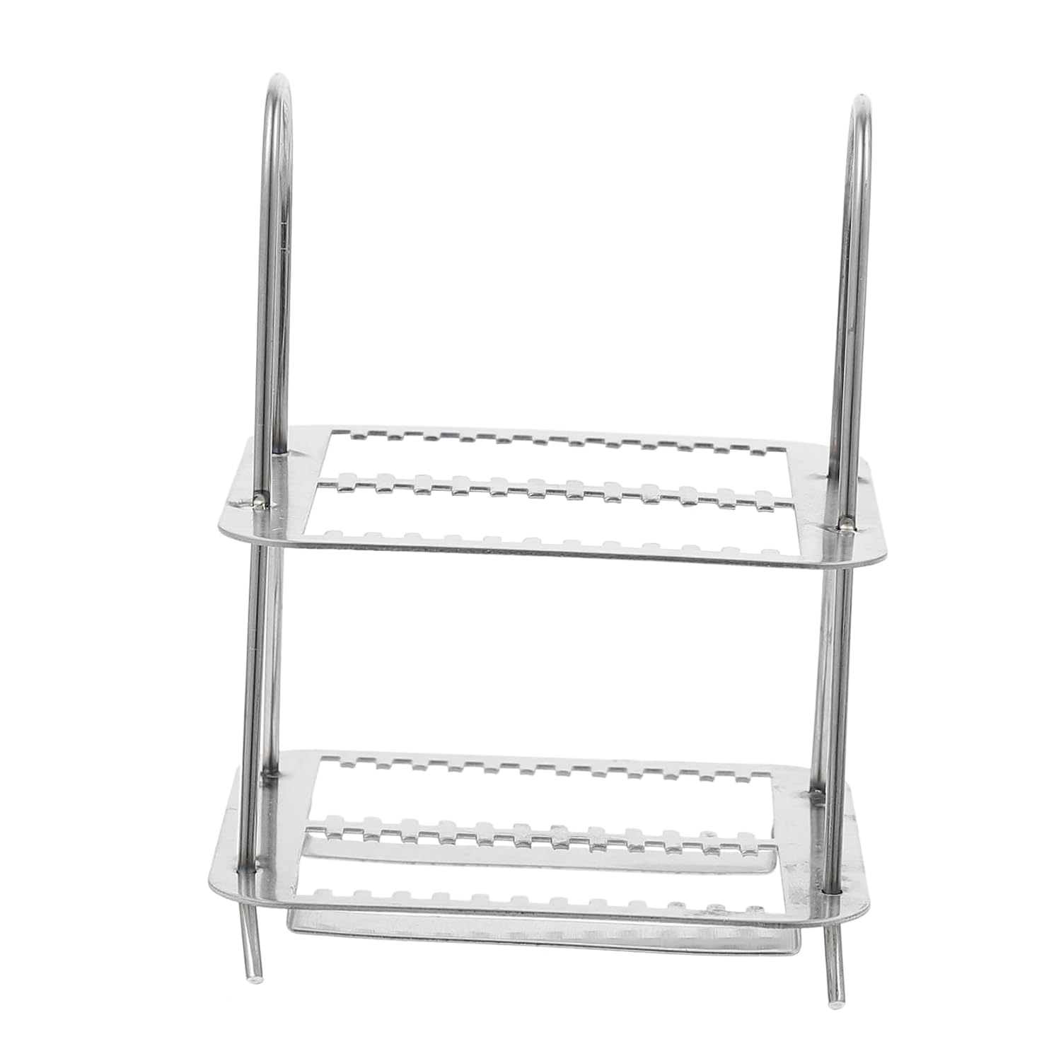 Microscope Slides Holder Stainless Rack for Glass Slides Lab Use 26 Positions