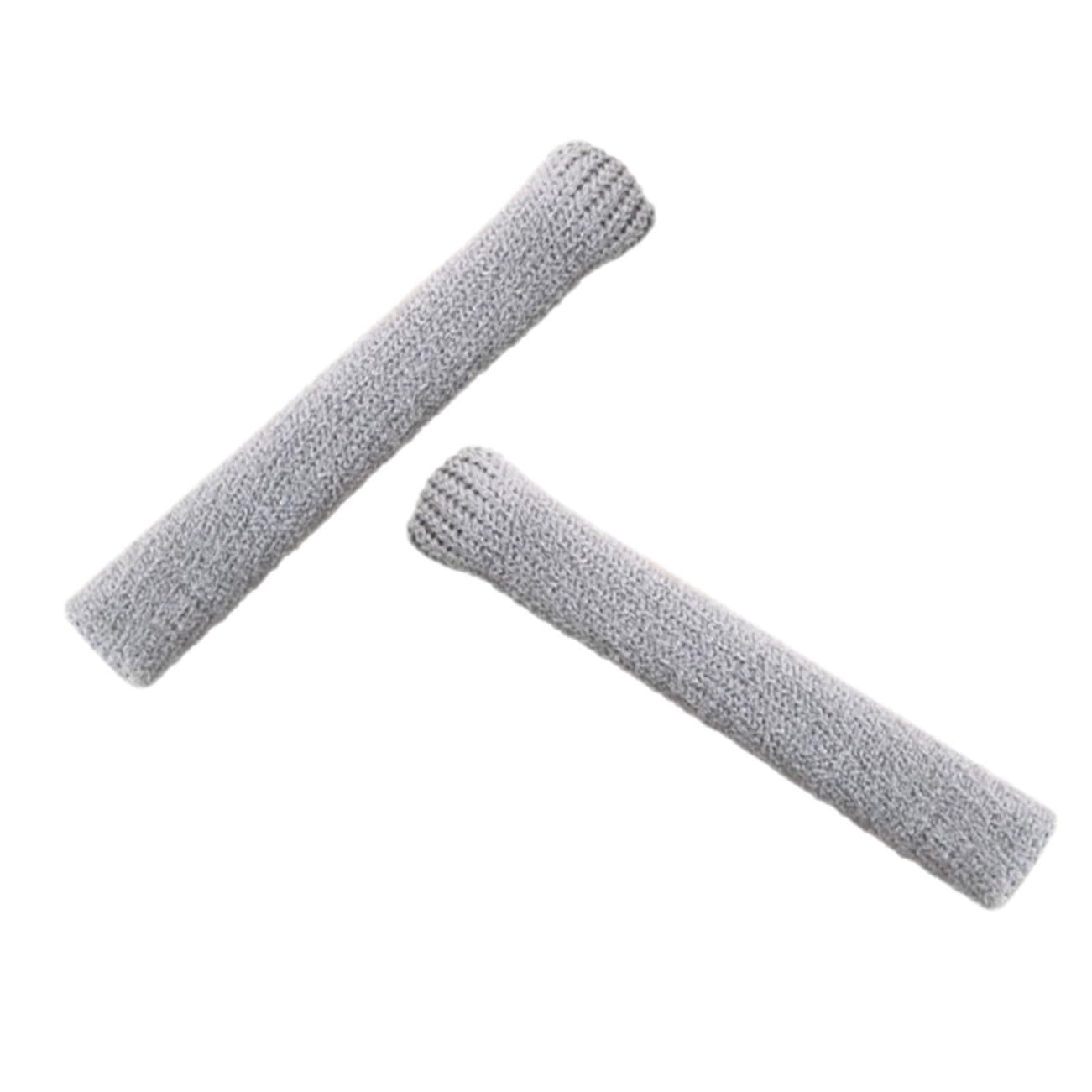 BUTIFULSIC 2pcs Nylon Glass Ear Pads Protective Glasses Leg Covers Eyeglass Temple Tips Spandex Grey Leg Covers for Sunglasses