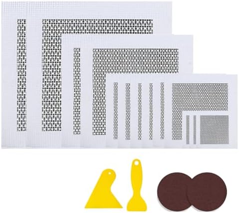 17 Pack Dry Wall Patch Kit, 2/4/6/8 Inch Wall Patch Repair Kit wi...