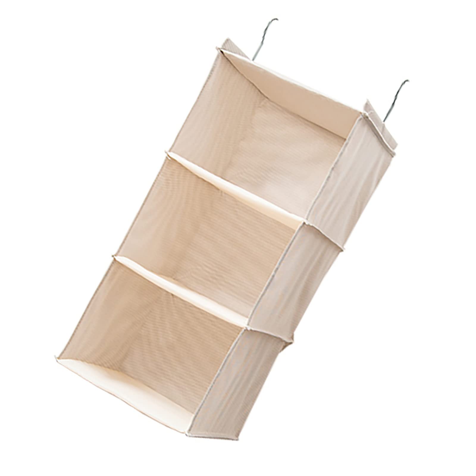 CHAMEEN - Armario colgante con 3 compartimentos espaciosos, estante colgante de tela para maximizar el espacio del armario, fácil instalación, ideal para ropa y accesorios rage