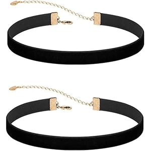 KZIYKW Girocollo In Velluto Nero Per Donne - Collana Regolabile In Pelle PU - Foto 4