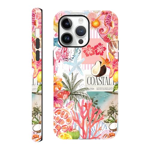 Coque iPhone 14 Pro esthétique fleur de hibiscus et design fin