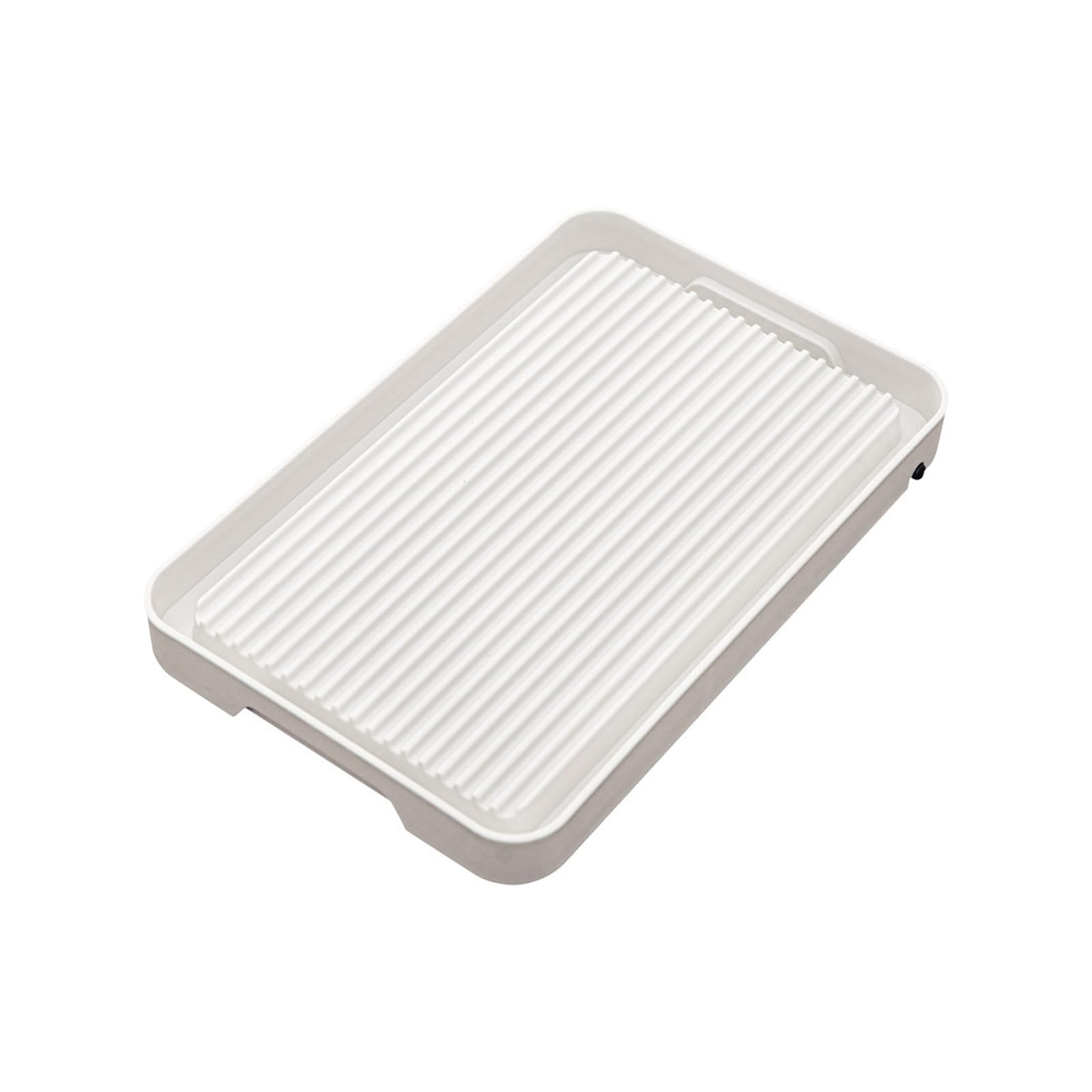 Bandeja de té de melamina de 14 Pulgadas para Chino, con depósito de Agua, Rectangular, para Mesa de Centro, con Drenaje, para Servir café y té.