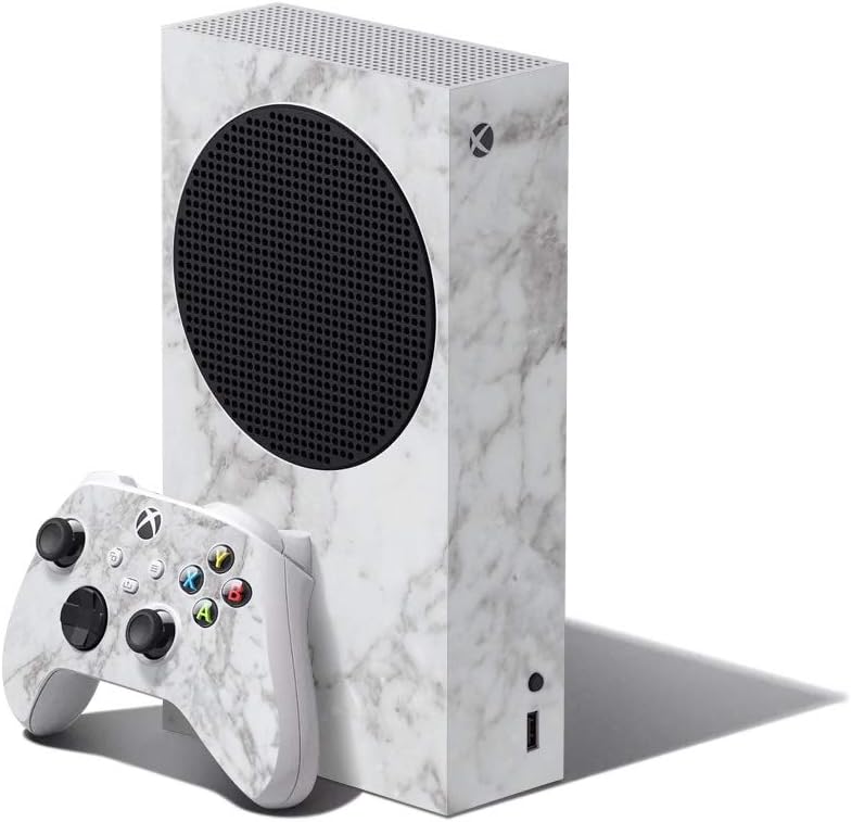 Mighty Skins Skin Compatible with Xbox Series S Bundle - Frost Marble Protective, Durable, and Unique Vinyl Decal wrap Cover Easy to Apply and Change Styles Made in The USA (MIXBSERSCMB-Frost Marble)