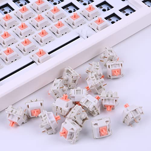 Feker X Holy Panda Switches For Mechanical Keyboard Diy - Linear Keyswitch 3 Pins 50Gf For Mechanical Gaming Keyboards - Pre Lubed (45Pcs, Panda Switches) #TOP4