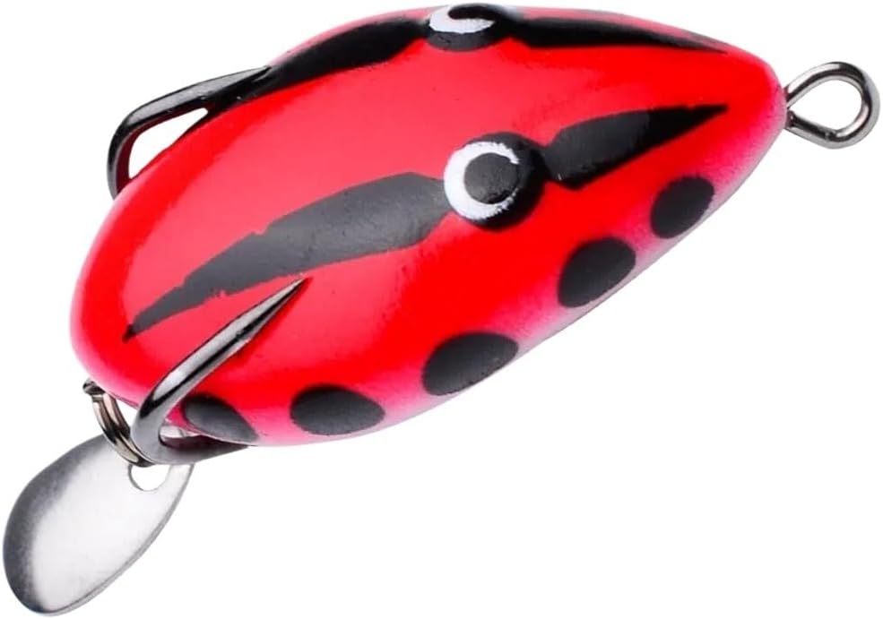 - 4 cm 5 gカエル型ソフトアーリアル擬似餌雷魚・ブラックバス狙い淡水釣り用ルアー初心者から上級者対応釣り道具5個セット
