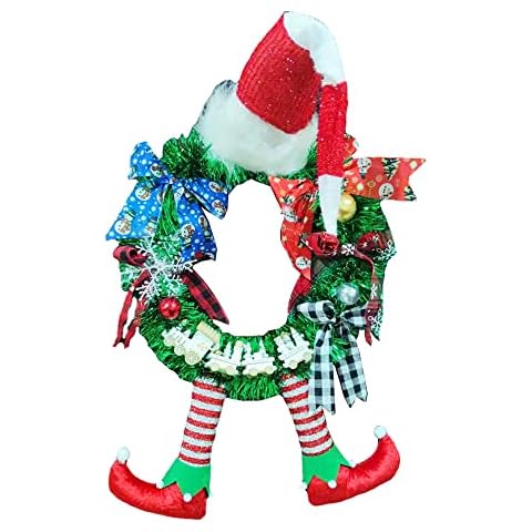 AUINSKY Christmas Garland Door Hanging Decoration Christmas Train Garland Party Decoration Hanging Cover