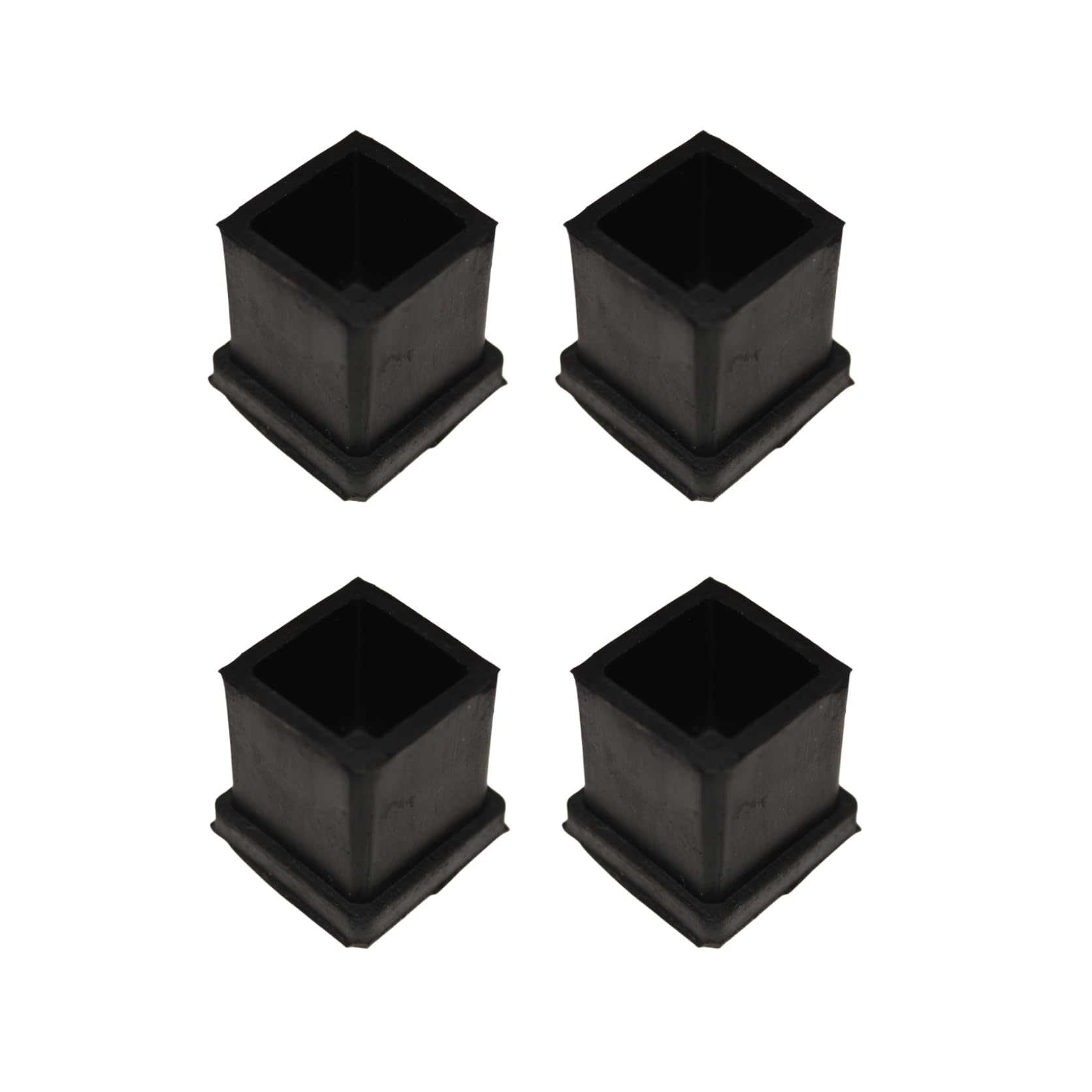 DEEPOOS Floor Protector Square Rubber Cap/Bush/Shoes for Furniture Foot Chair Table (Size - 20mm x 20mm / 3/4" x 3/4" INCH) Pack of 4-image-9