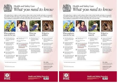 Image of HSE Health And Safety Law Poster A3 FWC30/A3 (Pack of 2)