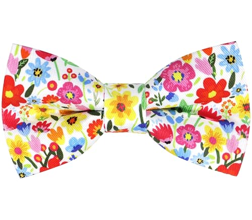 Image of Colorful Fun Pattern Pre-Tied Bow Tie Mens Floral Space Adjustable Bowtie