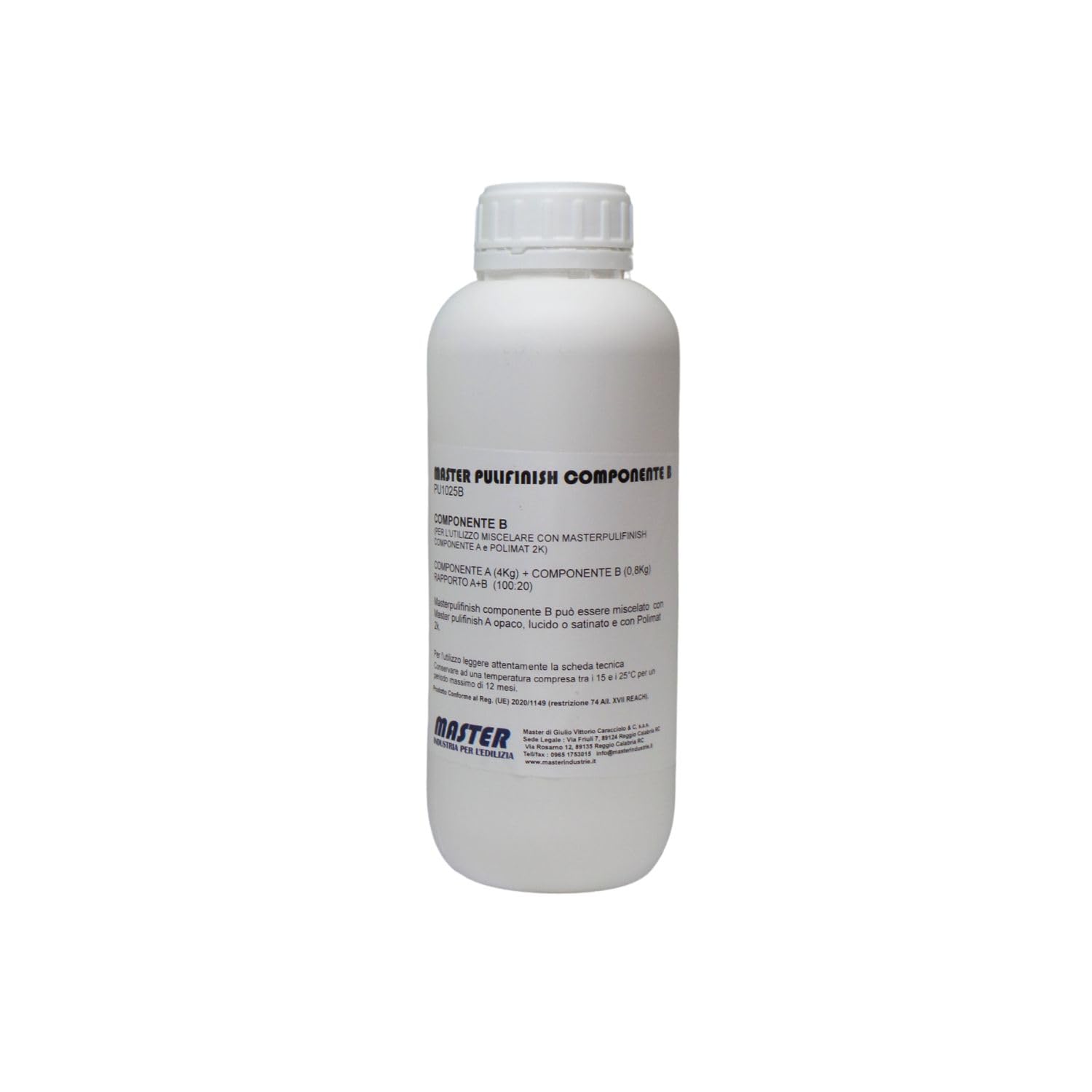 Resina Poliuretanica Colorata Per Pavimenti 1,2 Kg (Polimat 2k) (POLIMAT 2K) Alifatica Bicomponente all’Acqua Finitura UV Resistente Microcemento Piastrelle Parquet Superfici Industriali (Bianco)