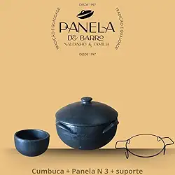 Panela de Barro Capixaba N3 (5 litros) + Cumbuca + Suporte