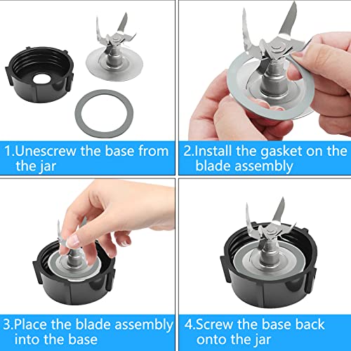 BokWin 2Pcs Blender O-Ring Gasket Seal,Rubber Sealing O-Gasket Rings for Oster and Osterizer Blender Models