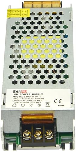 Miniatura 6 de 100W 12V SMPS Unidad de fuente de alimentación LED 8A AC a DC Transformador de iluminación Convertidor de controlador para tiras LED interiores