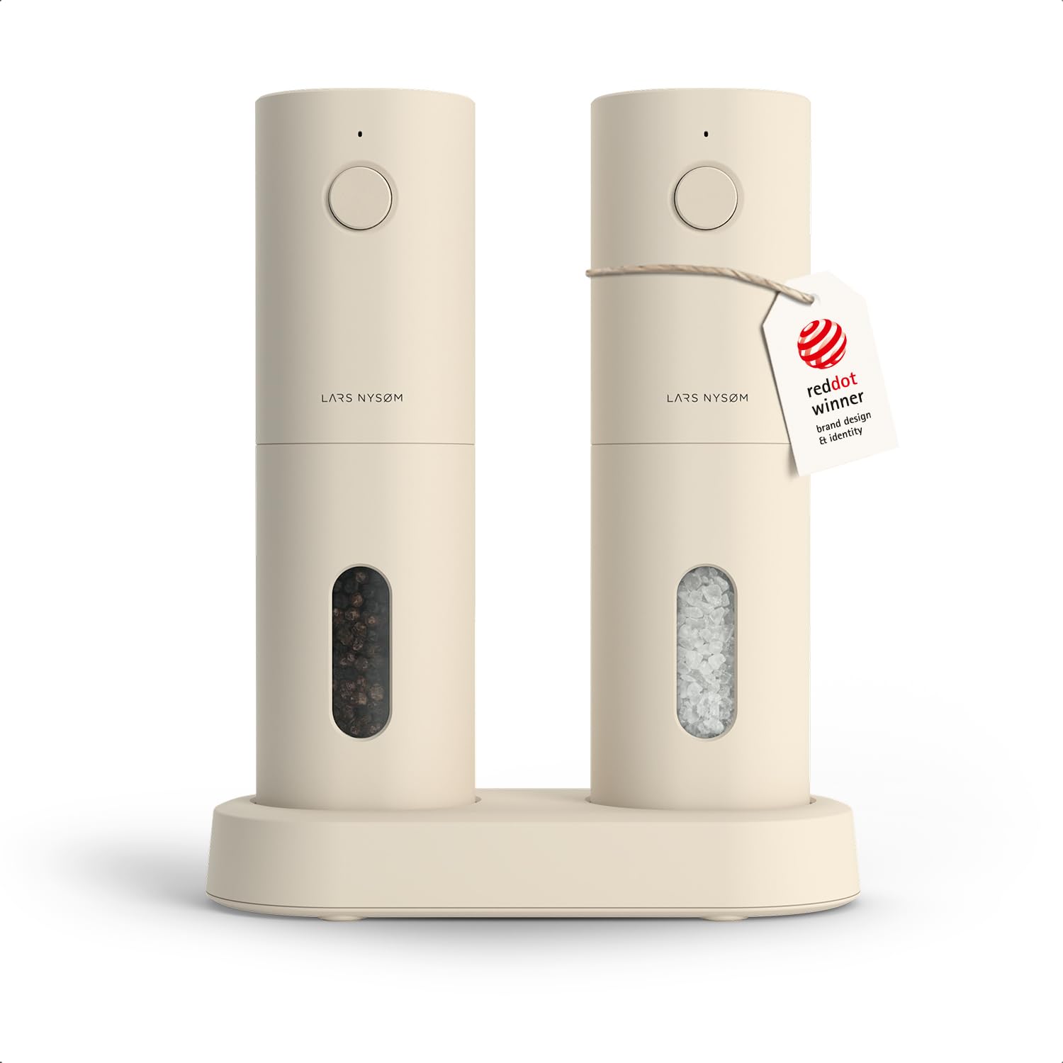 LARS NYSØM Electric Salt and Pepper Grinder Set - Pepper Grinder Salt Mill