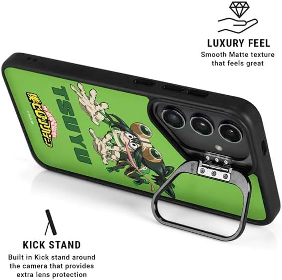 Skinit Kickstand Phone Case Compatible with Galaxy S24 - Officially Licensed My Hero Academia Tsuyu Season 5 Design