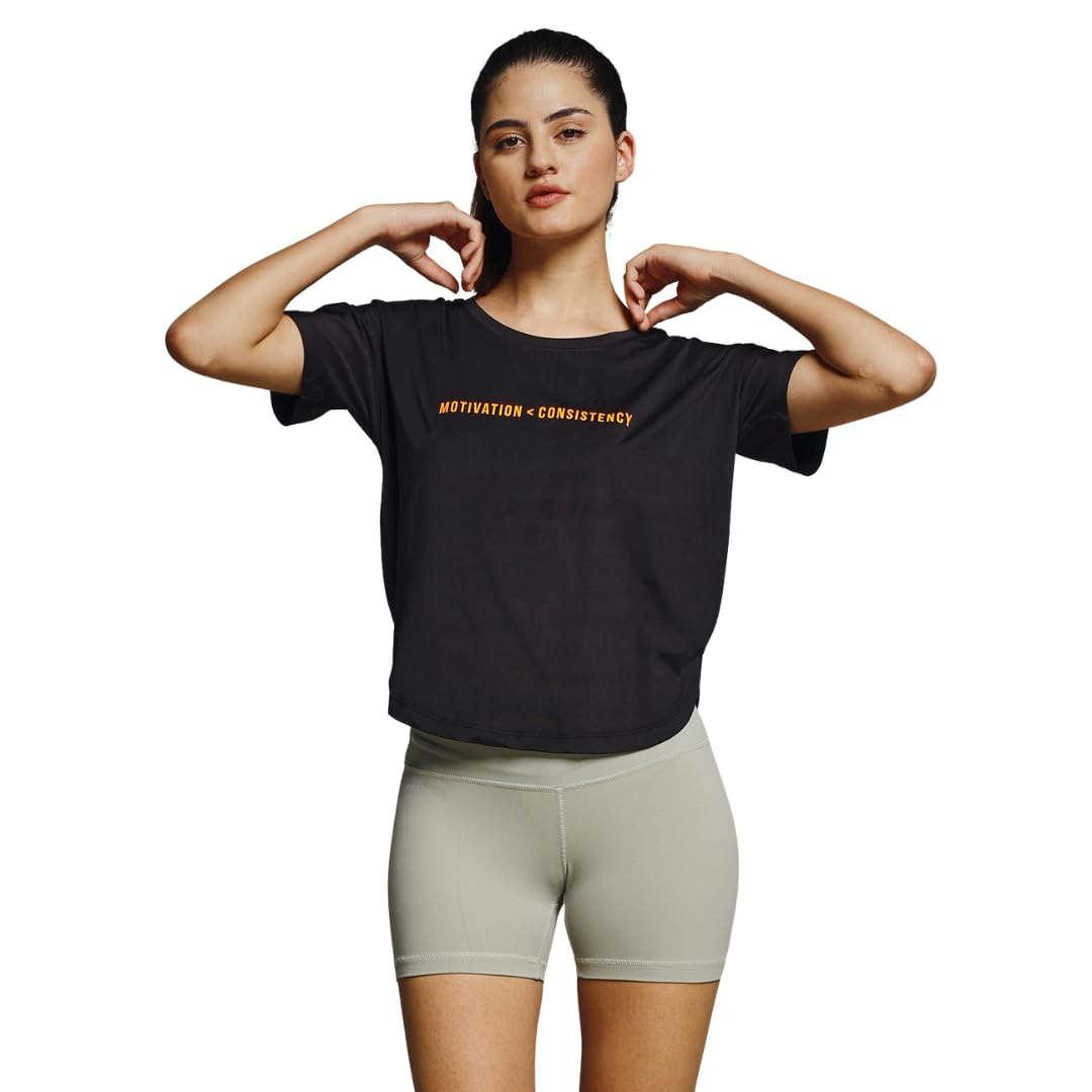 MKH Women Dri-Fit Gym T-Shirt | Breathable Activewear for Workout, Running & Yoga | Lightweight Poly-Spandex Sports Top/MKHWT-12031-picture-52