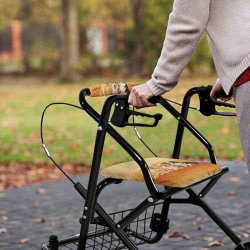 Image of Dog Rollator Backrest and Seat Covers, Soft Adjustable Walker Seat Covers, Universal Accessories for Seniors Women Men