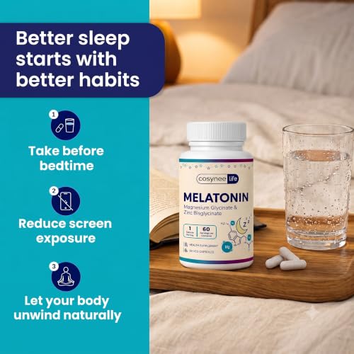 Cosynee Life Store Cosynee Life Melatonin 5mg with Magnesium & Zinc - Image 8