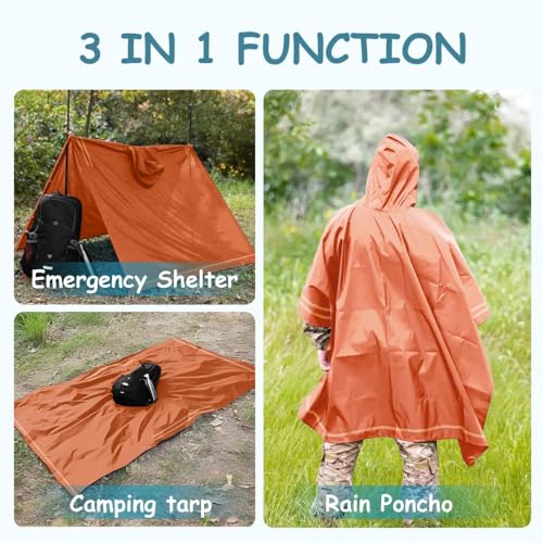 Poncho de pluie élégant aux finitions de haute qualité - 4