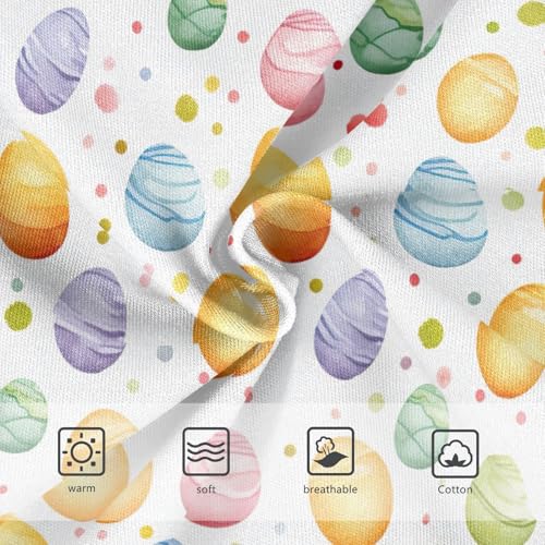 J JOYSAY Easter Eggs Girls' Underwear Cotton Briefs3