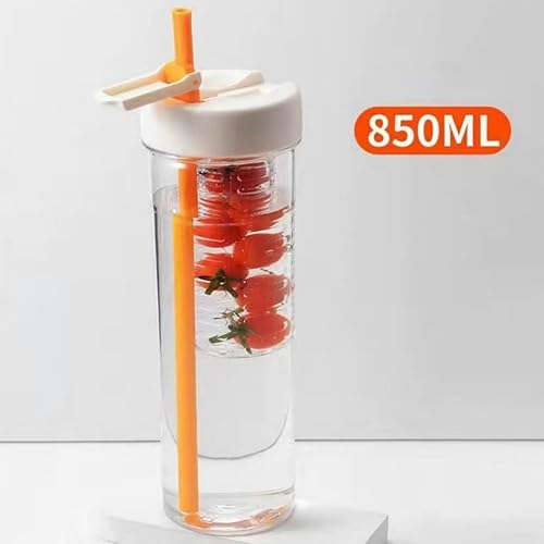 Miniatura 6 de 28oz Water Bottles with Foldable Straw, Wide Mouth Water Tumbler, Iced Coffee Cups,Fruit Infuser Water Bottle,Reusable Boba Cup,Plastic Sports Water