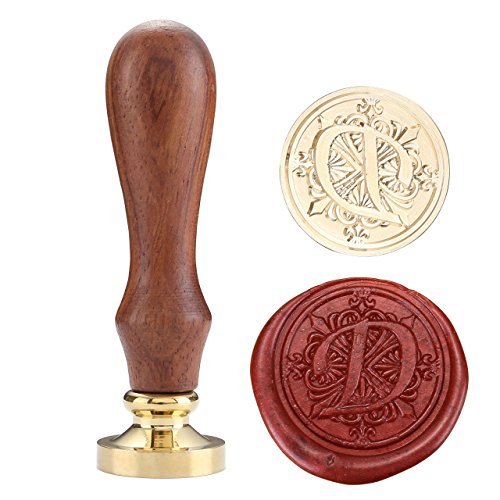 Classic Wooden Letter D Alphabet Letter Initial Wax Classic Sealing Wax Seal Stamp