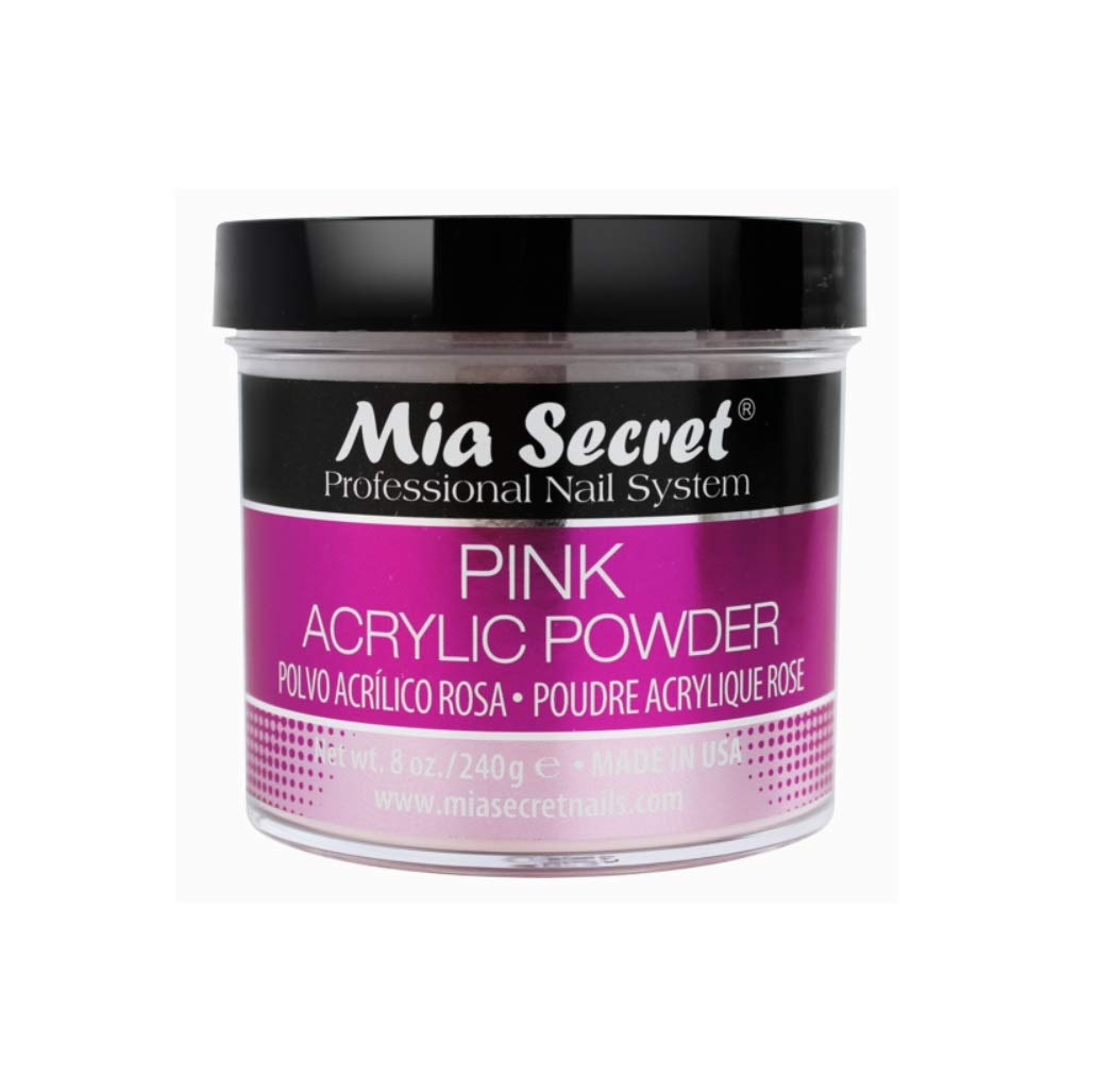 Mia Secret Acrylic Nail Powder Profession​al Nail System 8 oz - Pink Made in USA