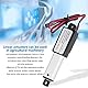 Linearantrieb, 12 V Mini Electric Wasserdichter Linearantrieb mit Endschaltern Montagehalterungen, Maximum Force 64N Micro Linear Actuator für Elektrische Türöffner Fensteröffner(30mm)