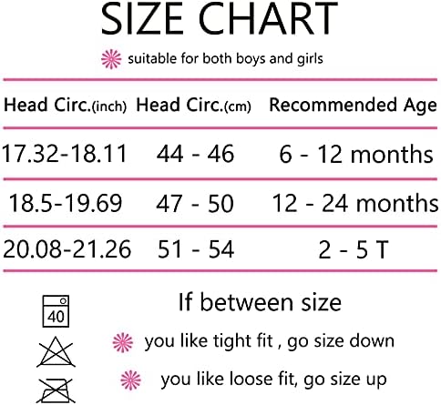 LO SHOKIM Baby Sun Hat 2 Pack Toddler UPF 50+ Summer Sun Protection Wide Brim Bucket Hat Baby Girl Beach Hat Boy Kids Adjustable Cap Summer (Pink Seahorse + Red Rose, M) — view 6