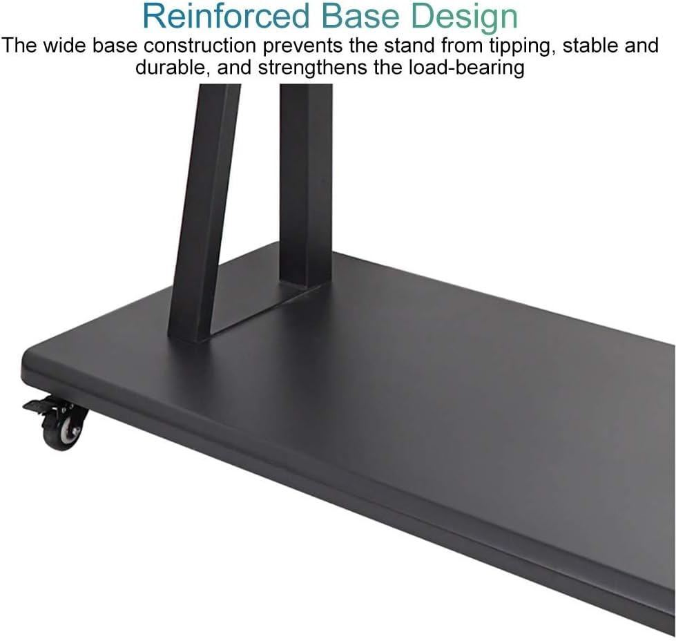 Soporte móvil para TV con ruedas y ajuste de altura miniatura 6