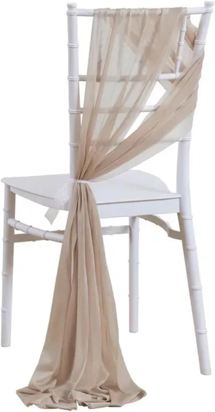 Satin Chair Sashes Bows Satin Chair Sashes Bows 20 Packs 17x250cm Long Aisle Wedding Back Side Decorations(Rust)