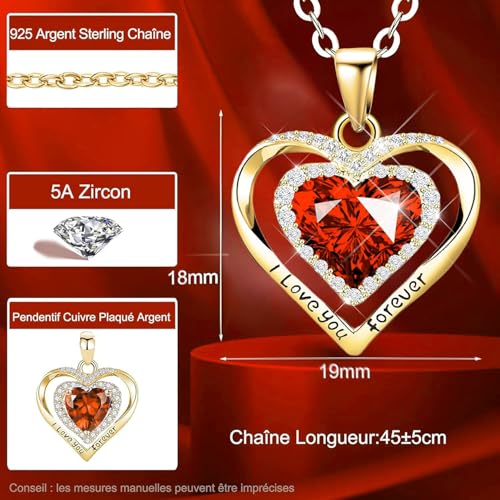 Rose stabilisée rouge et bijoux d'exception, véritable cadeau de luxe - 5