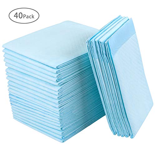 Disposable Incontinence Bed Pads,Leak-Proof Breathable Disposable Underpads for Adults, Children and Pets,Hospital 1500ml High Absorbency Disposable Waterproof Bed Pads (36Lx23W,40Pads) - Thumbnail 5